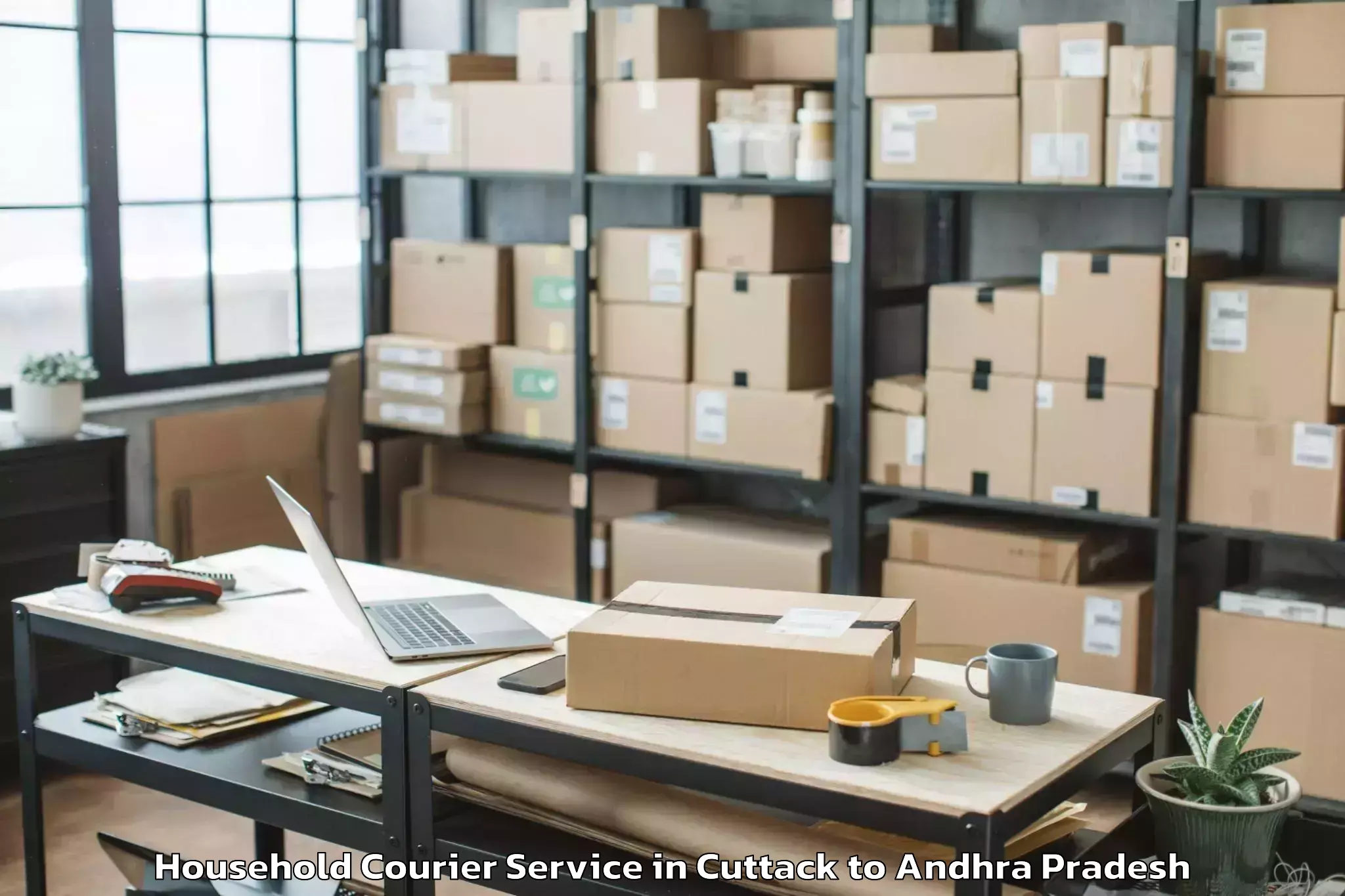 Quality Cuttack to Chillakallu Household Courier